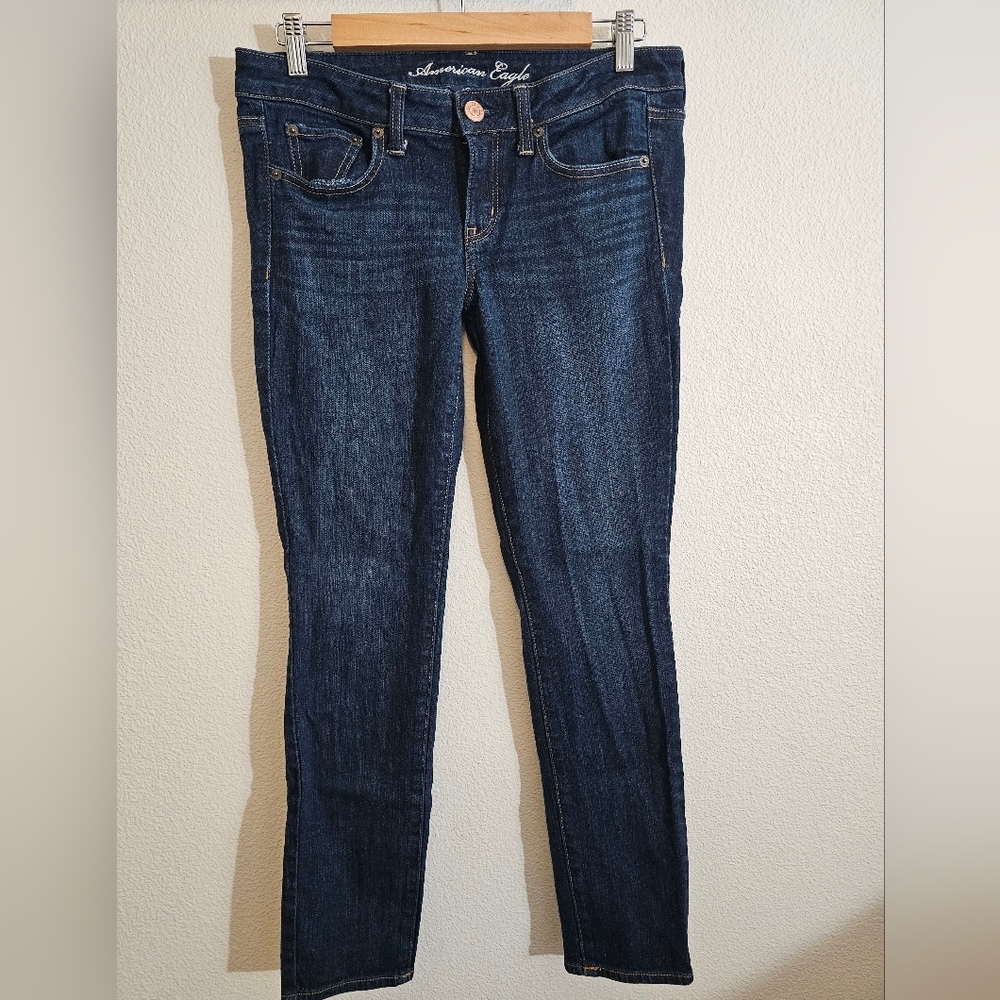 American Eagle Outfitters Dark Blue Skinny Jeans